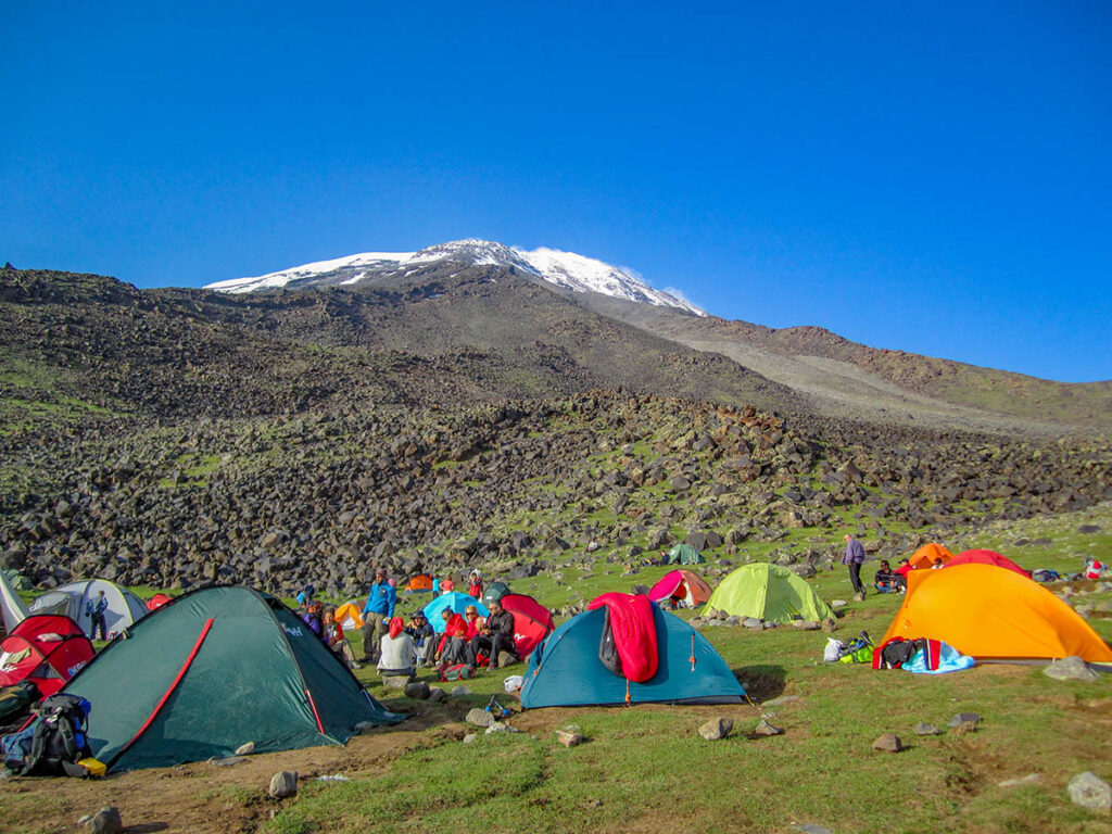 mount-ararat-climbing-base camp at mount ararat-tents