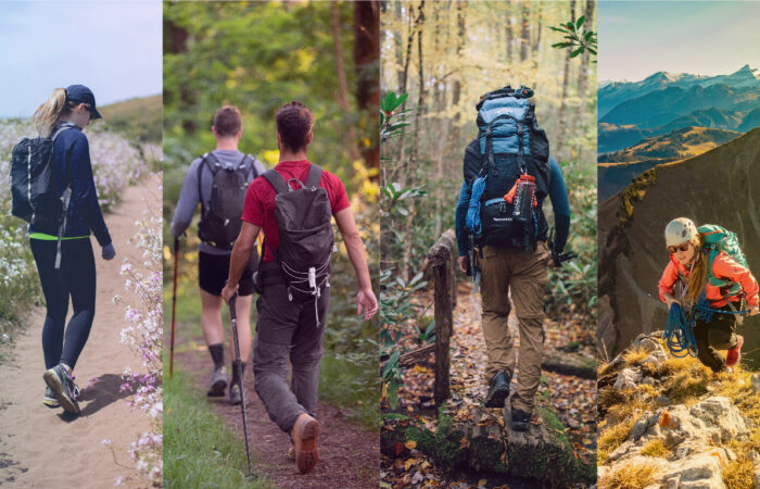difference between walking-hiking-trekking-mountaineering