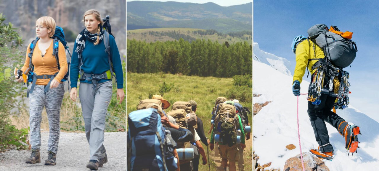Hiking vs Trekking vs Mountaineering-Understanding the Differences