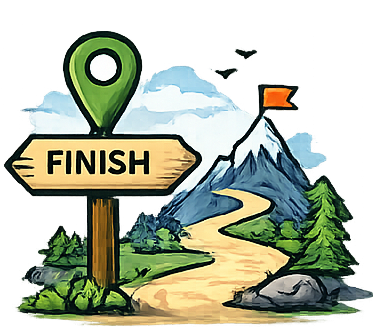 finish-point finish point