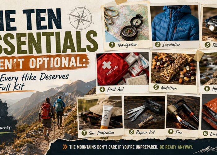 The Ten Essentials Aren't Optional- Why Every Hike Deserves the Full Kit
